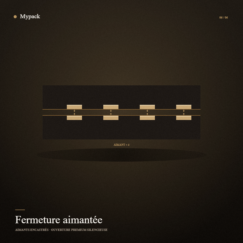 Fermeture aimantée